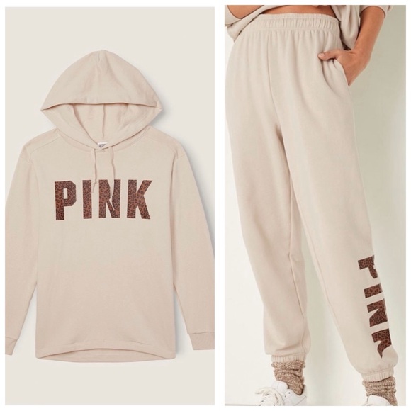 NWT VS PINK EXTRA LARGE LEOPARD SET - Picture 14 of 16